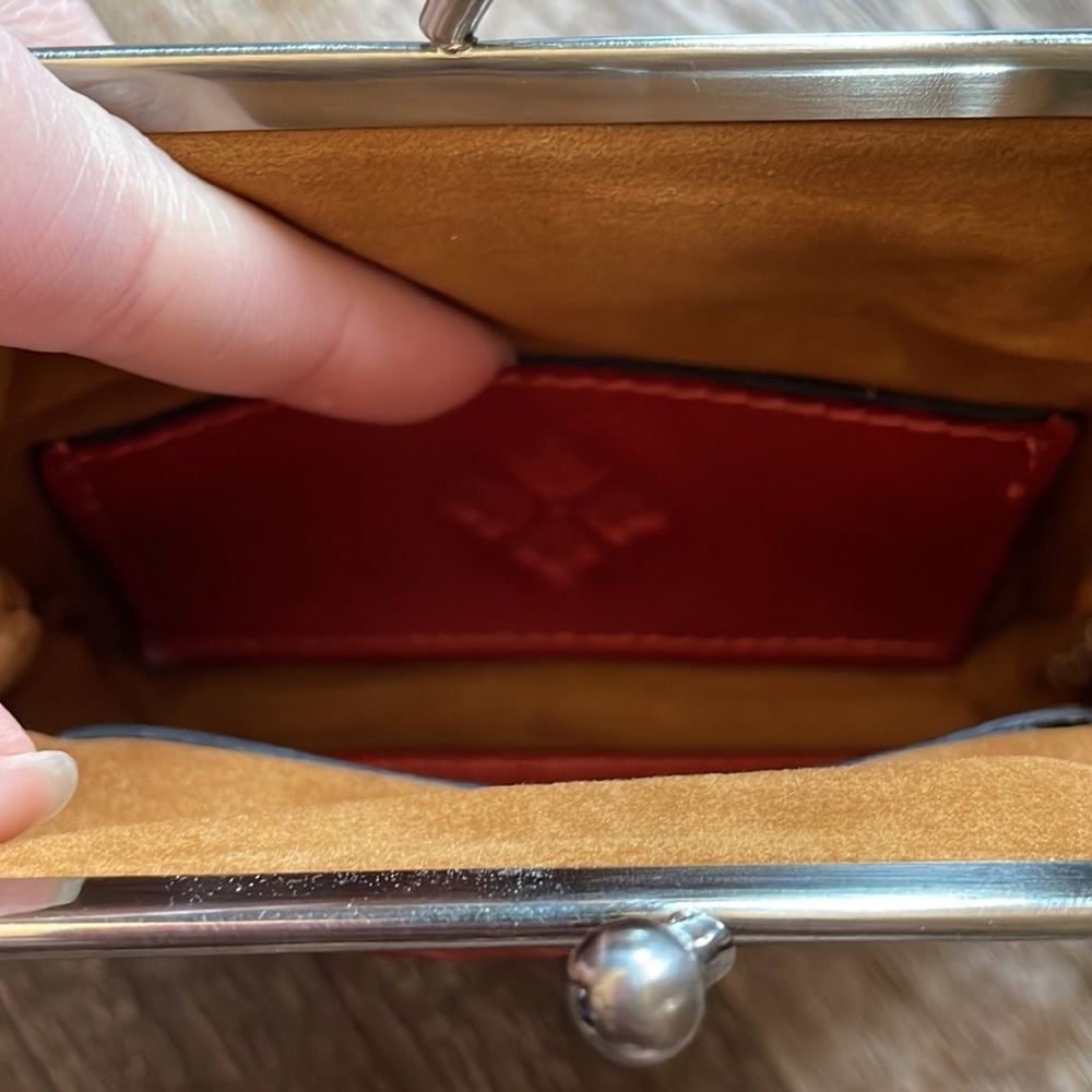 Patricia Nash Kiss Lock Coin Purse Gem